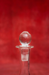 19th Century Glass Bottle with Painted Inscription